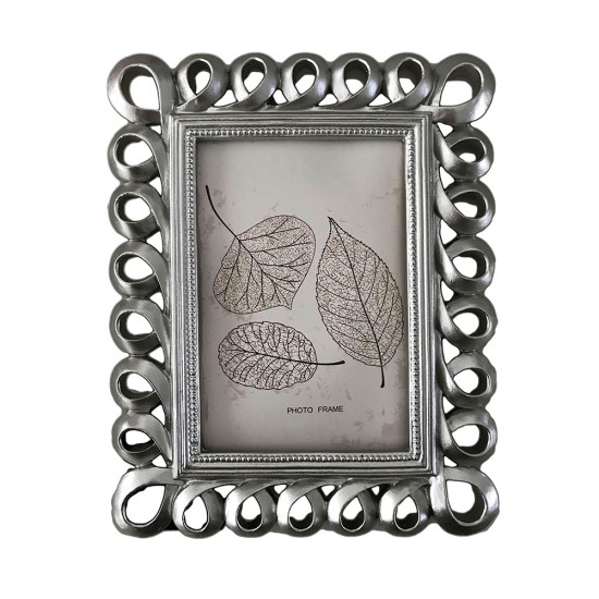 Κορνίζα Polyresin Ασημί-20142128-5 13×18εκ.379