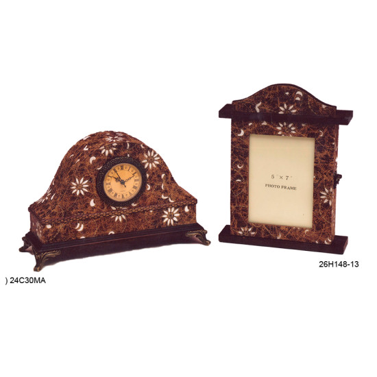 Ρολόι ξύλινο επιτραπέζιο617-24C30MA