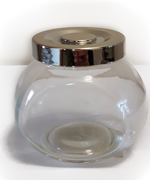 Βάζο Αποθήκευσης Αεροστεγές Γυάλινο με Μεταλλικό Καπάκι1182