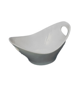 Σαλατιέρα Πορσελάνης Λευκή με λαβές1287