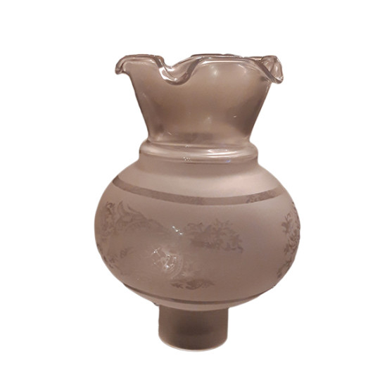 Ανταλλακτικό Γυαλί Φωτιστικού Λευκό Με Βάση Στεφάνι 2160