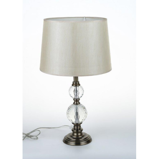 Φωτιστικό Επιτραπέζιο Μεταλλικό Γυάλινο/Χρυσό 57x33εκ2458