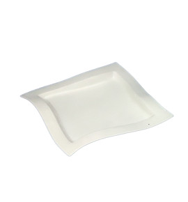 Πιατέλα Τετράγωνη Λευκή Πορσελάνη HP01761448