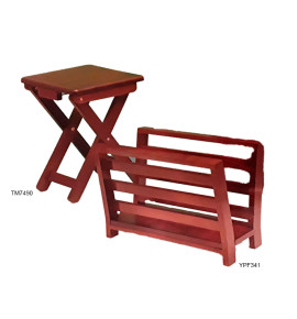 Σκαμπό πτυσσόμενο- Θήκη περιοδικών672-TM7490