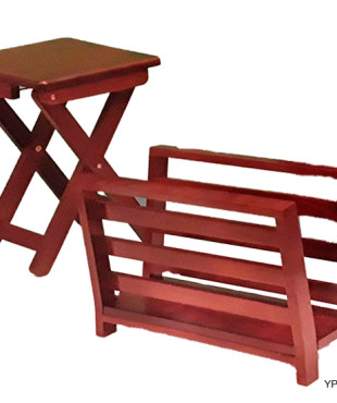 Σκαμπό πτυσσόμενο- Θήκη περιοδικών672-TM7490