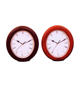 Ρολόι Τοίχου Ξύλινο593-7196-brown