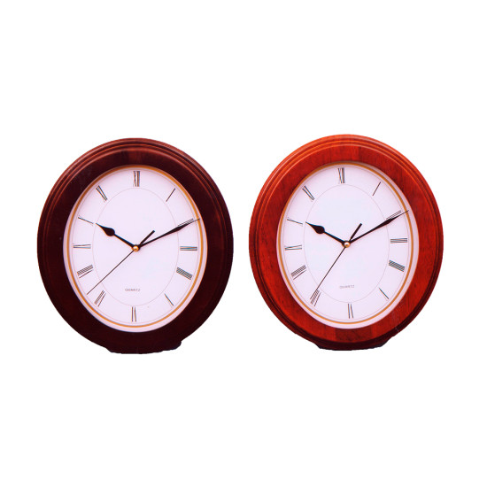 Ρολόι Τοίχου Ξύλινο593-7196-brown