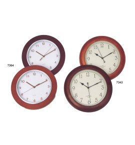 Ρολόι Τοίχου Ξύλινο598-7364-brown