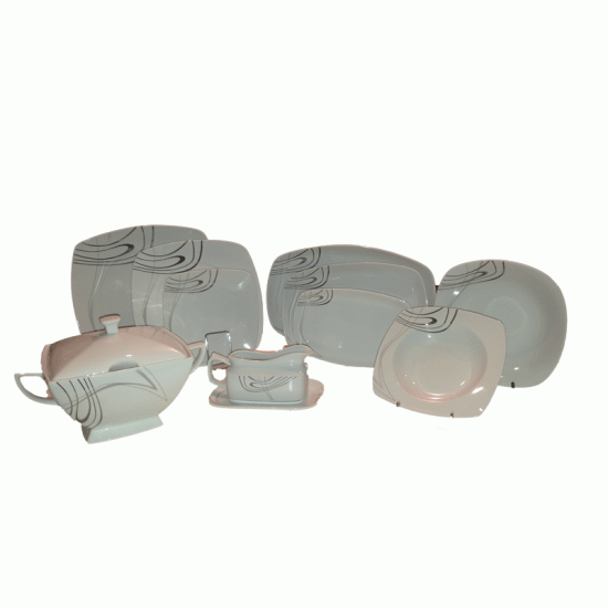 Σερβίτσιο Φαγητού Πορσελάνης 72 Τεμαχίων  72|9042W2021