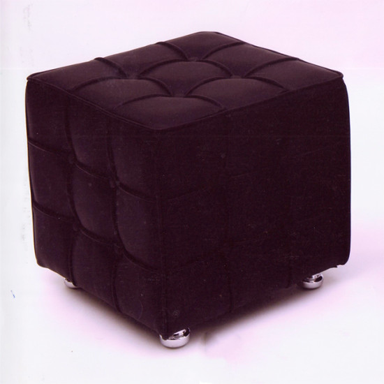 Σκαμπό Από Δερματίνη μαύρο 667