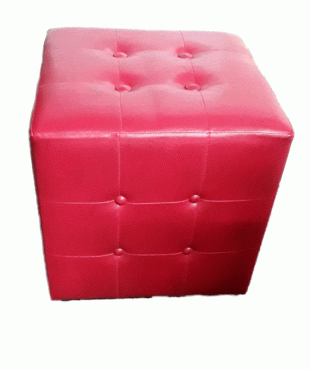 Σκαμπό από δερματίνη κόκκινο661