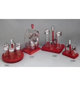 Θήκη Για Μπαχαρικά Με Περιστρεφόμενη Βάση 6τεμ.-Λαδόξυδο & Αλατοπίπερο Σε Βάση781-25085