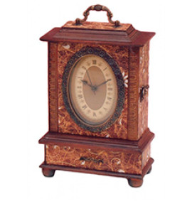 Ρολόι ξύλινο επιτραπέζιο με συρτάρι619
