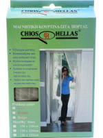 Έξυπνη σίτα πορτας μαγνητική γκρι ανοιχτό 100Χ220εκ