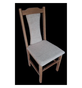 Καρέκλα Κουζίνας Από Ξύλο Οξιάς, Σε Ανεγκρέ Χρώμα, Σε Ύφασμα Γκρι ή Καφέ