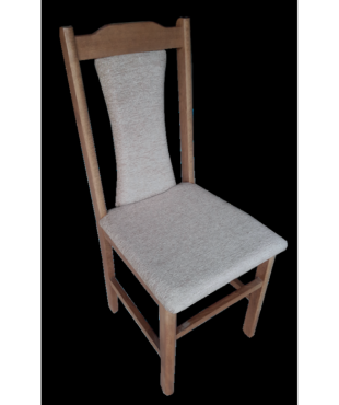 Καρέκλα Κουζίνας Από Ξύλο Οξιάς, Σε Ανεγκρέ Χρώμα, Σε Ύφασμα Γκρι ή Καφέ