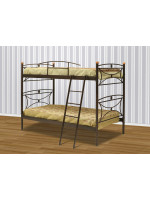 Παιδικό Κρεβάτι Κουκέτα για Στρώμα 90x190cm Καφέ Μαργαρίτα