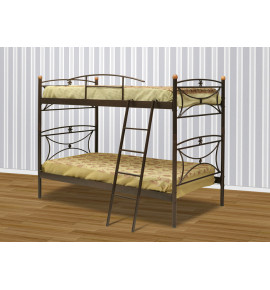 Παιδικό Κρεβάτι Κουκέτα για Στρώμα 90x190cm Καφέ Μαργαρίτα