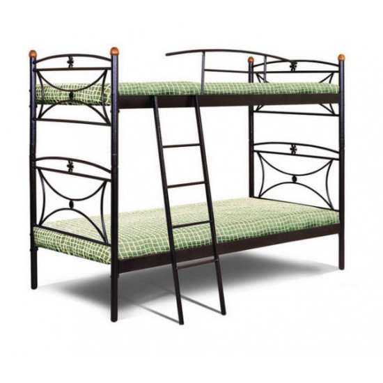 Παιδικό Κρεβάτι Κουκέτα για Στρώμα 90x190cm Καφέ Μαργαρίτα