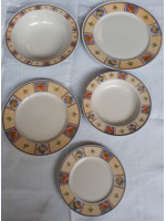 Σερβίτσιο Πιάτων από Πορσελάνη Σχέδιο (Φρούτα) Ιταλίας 20τμχ