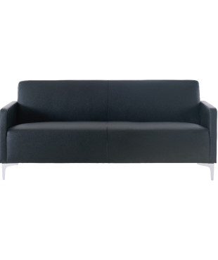  Καναπές Σαλονιού Καθιστικού, STYLE 2Θέσιος, Pu Μαύρο K-D Ε948,22. Διατήθεται Και σε μπέζ χρώμα Ε948,24 Και Σε Λεύκο Ε948,21