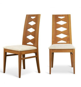 Καρέκλα Τραπεζαρίας ΡΟΜΒΟΣ Από Ξύλο Οξιάς, Σε Ανεγκρέ Χρώμα,