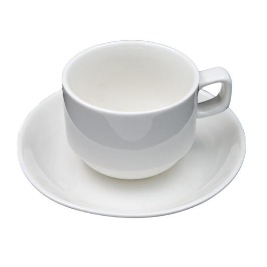 Φλυτζάνι και πιάτο καφέ - 250ml 36τμχ/κιβ-36874