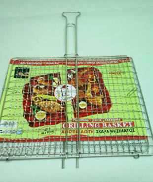 Σχάρα ανοξείδωτη καρέ. Νο 4: 33 εκ. x 27 εκ.  , Νο 5: 40 εκ. x 33 εκ.  ,&  Νο 6: 45 εκ. x 40 εκ.