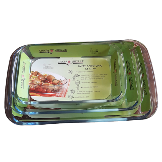 Πυρέξ Γυάλινο Ορθογώνιο 3 Λίτρων  39,3Χ23,6Χ6